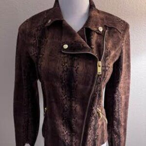 Philosophy Faux Suede Leather Jacket Size XS